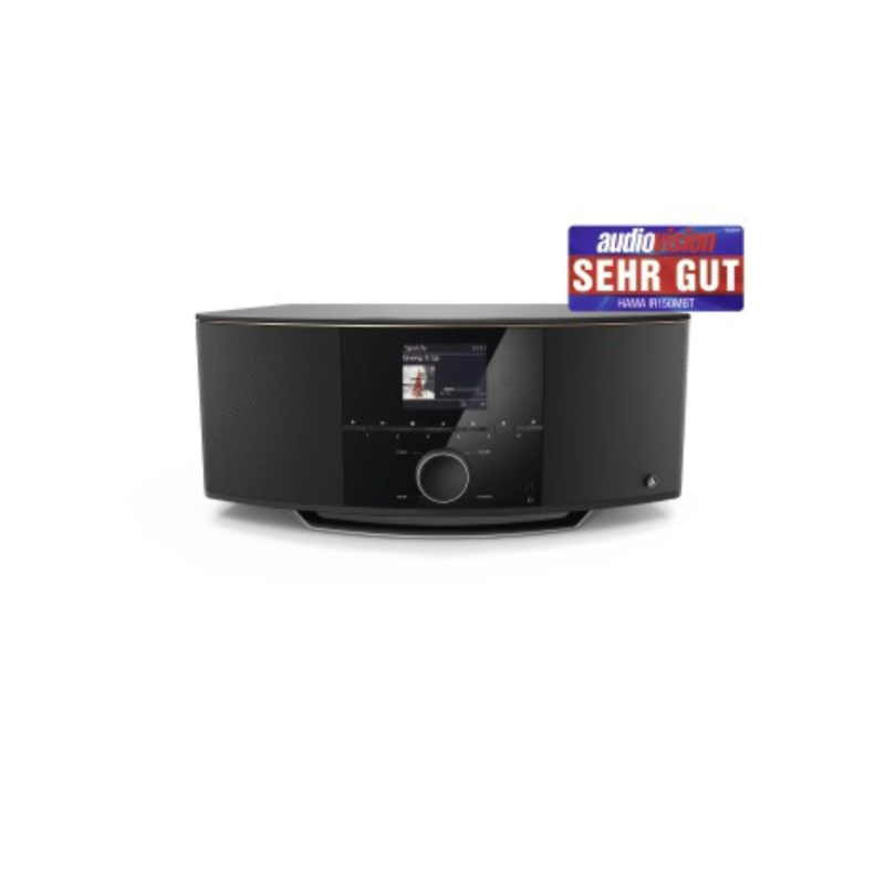 Radio numérique Hama DIR150Bt - Puissance 90 W - Bluetooth - Écran 2,8" - Minuterie - Prise jack 3,5 mm - USB-A - Horloge - Sort
