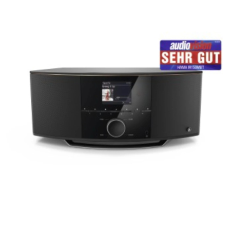 Radio numérique Hama DIR150Bt - Puissance 90 W - Bluetooth - Écran 2,8" - Minuterie - Prise jack 3,5 mm - USB-A - Horloge - Sort