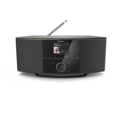 Radio numérique Hama DIR150Bt - Puissance 90 W - Bluetooth - Écran 2,8" - Minuterie - Prise jack 3,5 mm - USB-A - Horloge - Sort