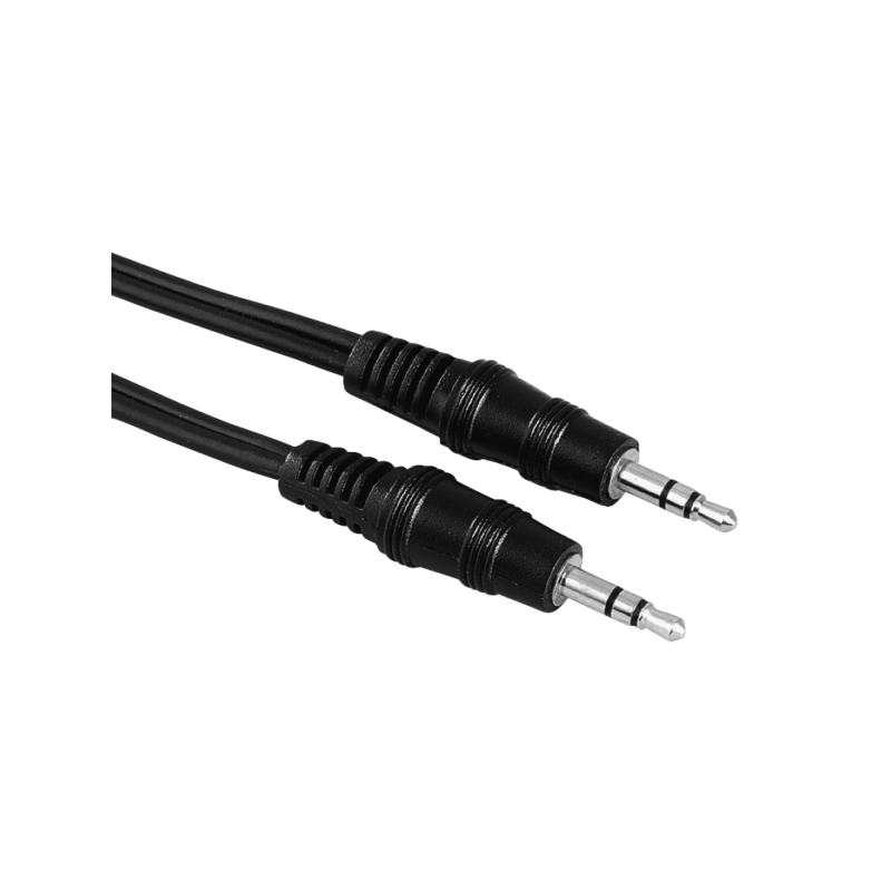 Câble audio Hama - Longueur 1,5 m - Stéréo - Prise jack mâle 3,5 mm - Noir