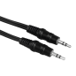 Câble audio Hama - Longueur 1,5 m - Stéréo - Prise jack mâle 3,5 mm - Noir