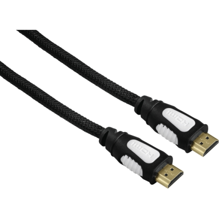Câble HDMI 4K mâle Hama - Longueur : 1,5 m - Compatible ARC - Connecteurs plaqués or - Ethernet - Vitesse jusqu'à 18 Gbit/s - Bl