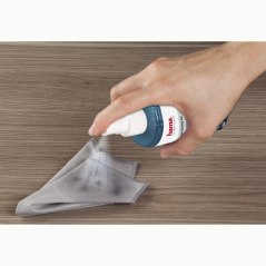 Nettoyant écran Hama - Capacité 200 ml - Chiffon en microfibre - Gris