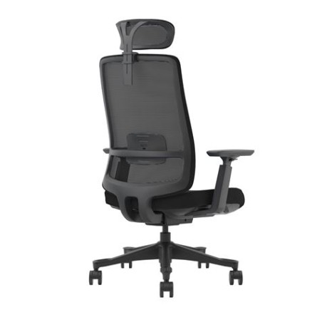 Chaise ergonomique réglable Cromad - Appui-tête réglable - Support lombaire réglable - Accoudoir 3D - Siège en mousse de haute