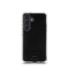 Coque Hama Extreme Protect pour Samsung Galaxy S25 - Antidérapante - Polycarbonate - Protection D3O - Bords surélevés - Transpar