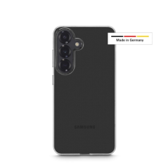 Coque Hama Always Clear pour Samsung Galaxy S25+ - Antidérapante - Polyuréthane thermoplastique - Bords surélevés - Transparente