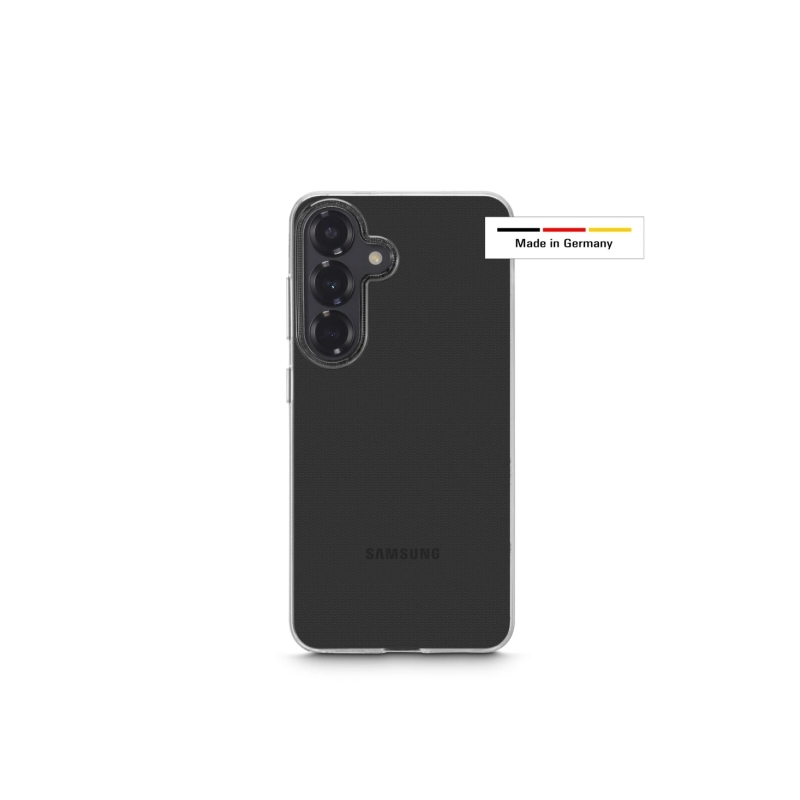 Coque Hama Always Clear pour Samsung Galaxy S25+ - Antidérapante - Polyuréthane thermoplastique - Bords surélevés - Transparente