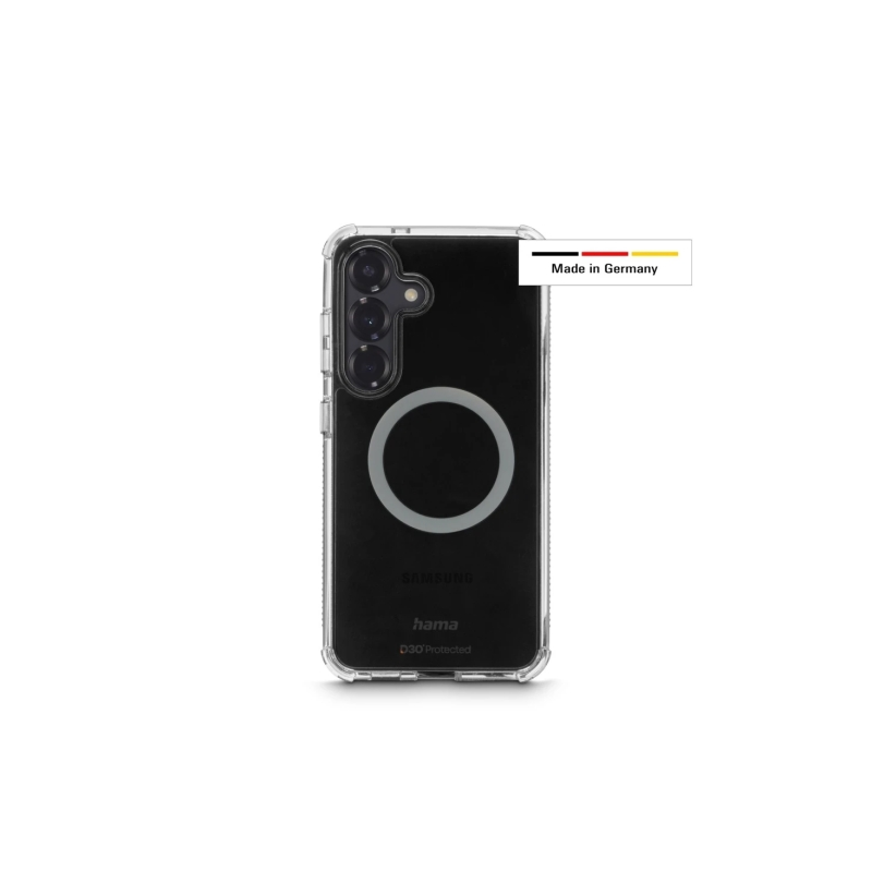 Coque Hama Extreme Protect pour Samsung Galaxy S25 - Magnétique - Antidérapante - Polycarbonate - Protection D3O - Bords surélev