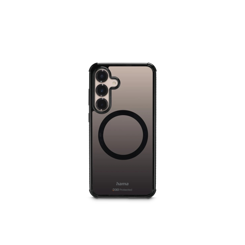 Coque Hama Extreme Protect pour Samsung Galaxy S25 - Magnétique - Antidérapante - Polycarbonate - Protection D3O - Bords surélev