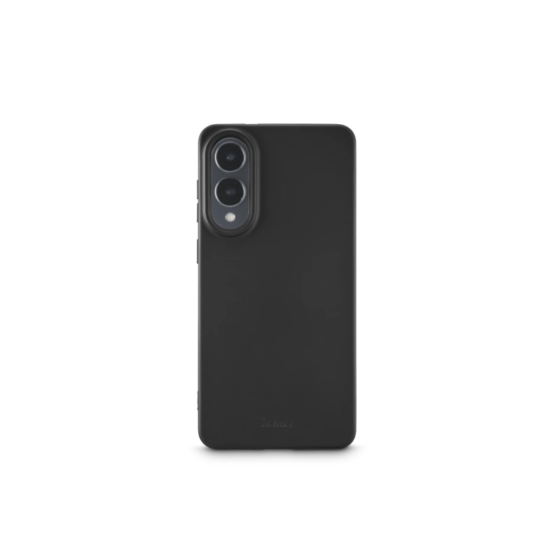 Coque Hama Fantastic Feel pour Samsung Galaxy S25 Edge - Polyuréthane thermoplastique - Bords surélevés - Noir