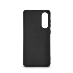 Coque Hama Fantastic Feel pour Samsung Galaxy S25 Edge - Polyuréthane thermoplastique - Bords surélevés - Noir