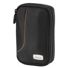 Étui pour disque dur Hama Black Bird 2,5" - Résistant aux chocs - Polyester - Poches intérieures - 11,5 x 3 x 17 cm - Noir