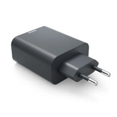 Chargeur mural Hama - Puissance 45 W - USB-C - USB-A - Alimentation - Gris