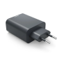 Chargeur mural Hama - Puissance 45 W - USB-C - USB-A - Alimentation - Gris