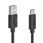 Câble USB Hama - USB-A mâle vers USB-C mâle - Longueur 1,2 m - Vitesse jusqu'à 480 Mbps - Noir