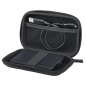 Étui Hama EVA pour disque dur 2,5" - Protection antichoc - Poches intérieures - 10,2 x 3,6 x 16 cm - Noir