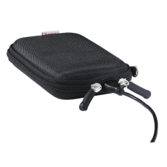 Étui Hama EVA pour disque dur 2,5" - Protection antichoc - Poches intérieures - 10,2 x 3,6 x 16 cm - Noir