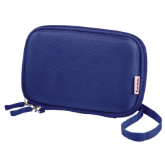 Étui Hama EVA pour disque dur 2,5" - Protection antichoc - Poches intérieures - 10,2 x 3,6 x 16 cm - Bleu