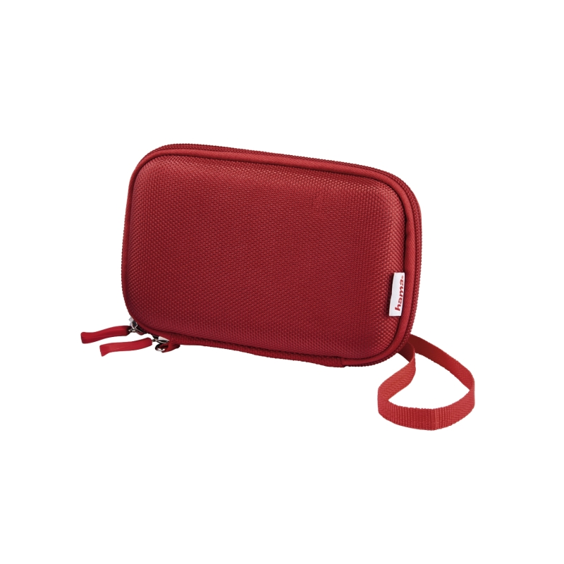 Étui Hama EVA pour disque dur 2,5" - Protection antichoc - Poches intérieures - 10,2 x 3,6 x 16 cm - Rouge
