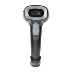 lecteur codes-barres noir bouton gris