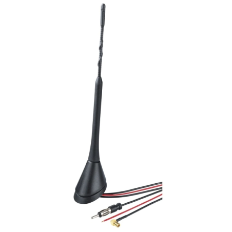 Antenne plafond Hama 23 cm - Câble de 5 m - Fixation par vis - Noire