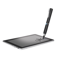 Stylet numérique Hama Active Fineline pour tablettes - Pointe fine de 2,5 mm - Corps en aluminium - Longueur de 116 mm - Clip in