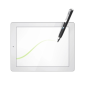 Stylet numérique Hama Active Fineline pour tablettes - Pointe fine de 2,5 mm - Corps en aluminium - Longueur de 116 mm - Clip in