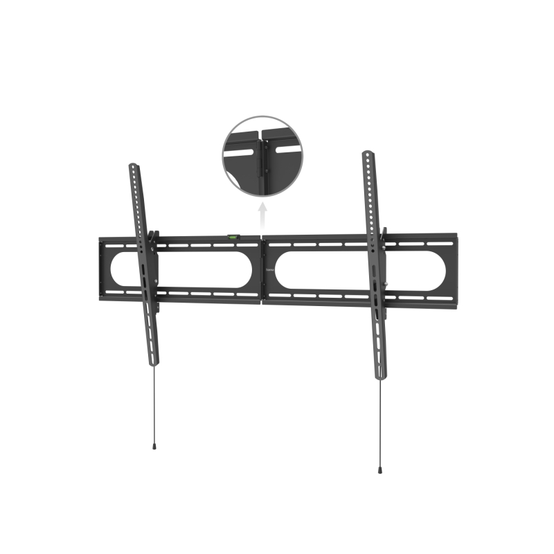 Support mural fixe Hama Strong pour téléviseurs jusqu'à 120 pouces - Poids maximal : 100 kg - Inclinable - VESA 1100 x 600 mm -