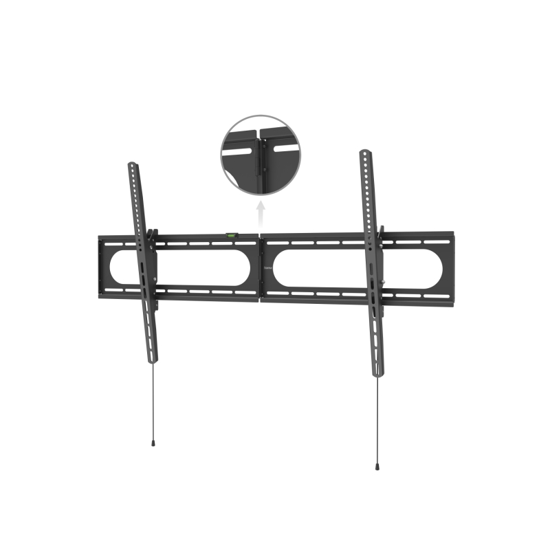 Support mural fixe Hama Strong pour téléviseurs jusqu'à 120 pouces - Poids maximal : 100 kg - Inclinable - VESA 1100 x 600 mm -