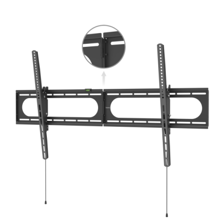 Support mural fixe Hama Strong pour téléviseurs jusqu'à 120 pouces - Poids maximal : 100 kg - Inclinable - VESA 1100 x 600 mm -