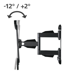 Support mural fixe Hama pour téléviseurs jusqu'à 65 pouces - Poids maximal : 35 kg - VESA 400 x 400 mm - Acier - Gestion des câb