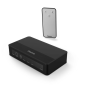 Commutateur HDMI 4K Hama Essential - Télécommande - 3 entrées - 1 sortie - 13 x 1,5 x 5,5 cm - Noir