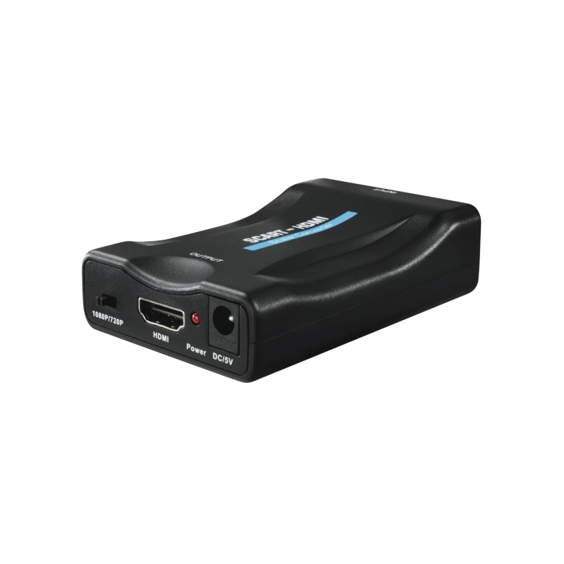 Convertisseur analogique-numérique Hama Essential - Full HD - Câble de 0,74 m - Péritel - HDMI - 8,8 x 2,5 x 5,7 cm - Noir