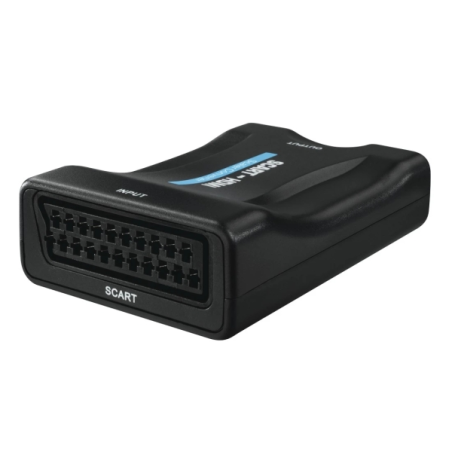 Convertisseur analogique-numérique Hama Essential - Full HD - Câble de 0,74 m - Péritel - HDMI - 8,8 x 2,5 x 5,7 cm - Noir