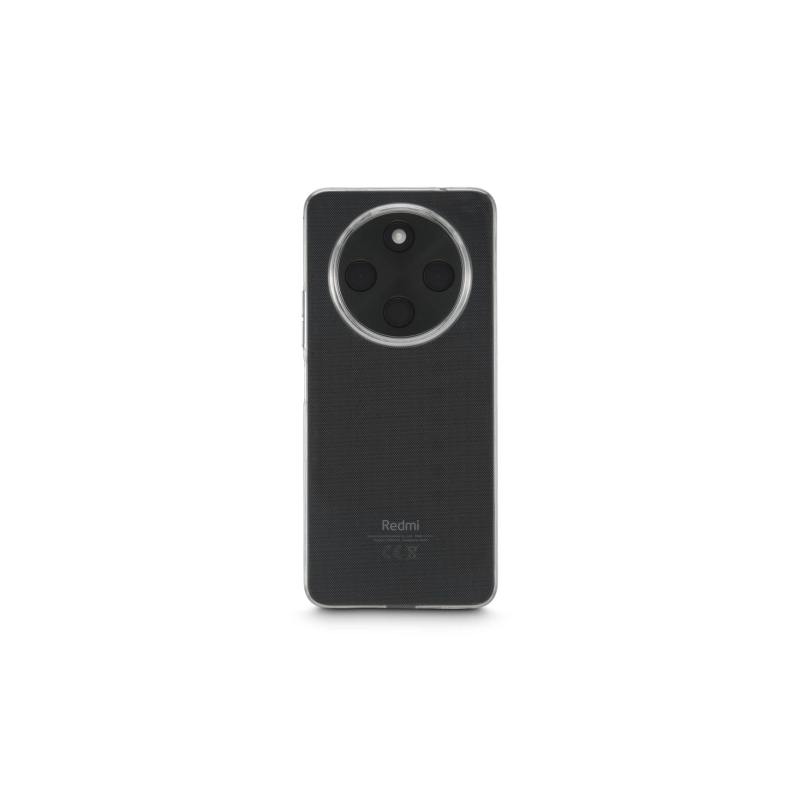 Coque Hama Always Clear pour Xiaomi Redmi 14C - Antidérapante - Polyuréthane thermoplastique - Bords surélevés - Transparente