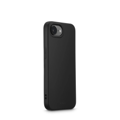 Coque Hama Fantastic Feel pour iPhone 16E - Polyuréthane thermoplastique - Bords surélevés - Noir