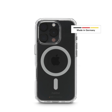 Coque Hama Extreme Protect pour iPhone 16 Pro - Magnétique - Antidérapante - Polycarbonate - Protection D3O - Bords surélevés -