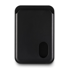 Porte-cartes Hama Fantastic Feel MagSafe pour iPhone - Glissement facile - Magnétique - Noir