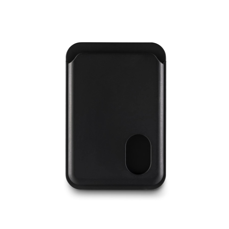 Porte-cartes Hama Fantastic Feel MagSafe pour iPhone - Glissement facile - Magnétique - Noir