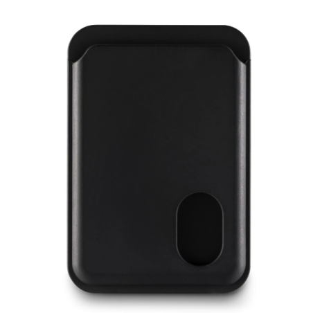 Porte-cartes Hama Fantastic Feel MagSafe pour iPhone - Glissement facile - Magnétique - Noir