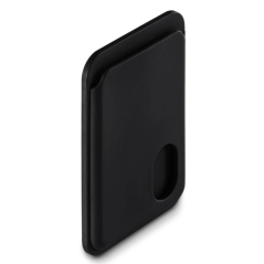 Porte-cartes Hama Fantastic Feel MagSafe pour iPhone - Glissement facile - Magnétique - Noir