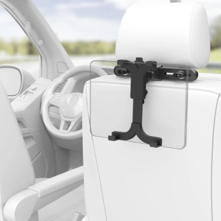 Support d'appui-tête Hama pour tablettes de 7 à 14,6 pouces - Capacité de 0,6 kg - Rotation à 360° - Plastique - Noir