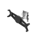 Support mural Hama pour tablettes de 7 à 11 pouces - Capacité de 1 kg - Fonction rotative - Aluminium - Noir et argent
