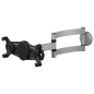Support mural Hama pour tablettes de 7 à 11 pouces - Capacité de 1 kg - Fonction rotative - Aluminium - Noir et argent