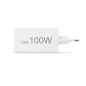 Chargeur mural Hama - Puissance 100 W - 2 ports USB-C - 1 port USB-A - Alimentation - Qualcomm - GaN - Blanc
