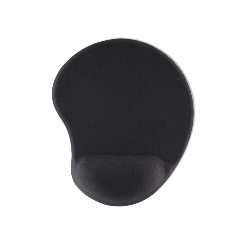 Tapis de souris Hama Ergo - Ergonomique - Base antidérapante - Mousse à mémoire de forme - 21,5 x 25,5 x 2,1 cm - Noir
