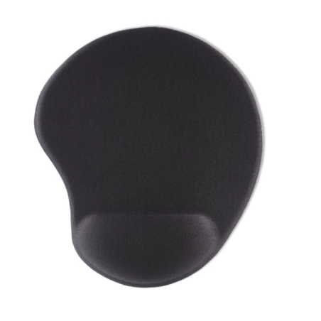 Tapis de souris Hama Ergo Mini - Ergonomique - Base antidérapante - Mousse à mémoire de forme - 20 x 23 x 2,1 cm - Noir