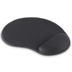 Tapis de souris Hama Ergo Mini - Ergonomique - Base antidérapante - Mousse à mémoire de forme - 20 x 23 x 2,1 cm - Noir