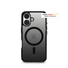 Coque Hama Extreme Protect pour iPhone 16 - Magnétique - Antidérapante - Polycarbonate - Protection D3O - Bords surélevés - Noir