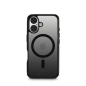 Coque Hama Extreme Protect pour iPhone 16 - Magnétique - Antidérapante - Polycarbonate - Protection D3O - Bords surélevés - Noir